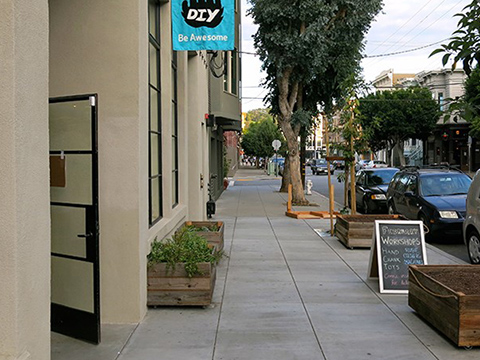 exterior street view of the DIY offices